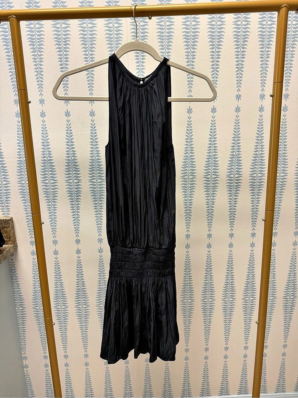 Ramy Brook Paris Slvls Dress Pleated Midi Black XXS